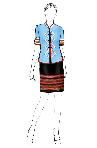 海南传统黎族服饰女装方案设计