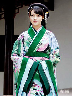 女式短曲裾漢服定制